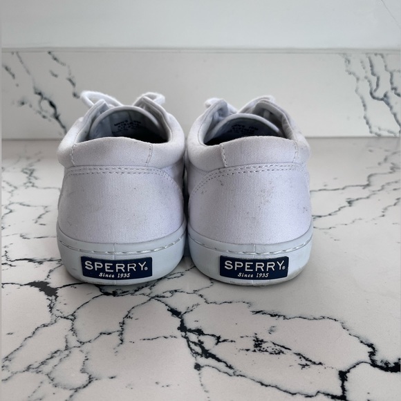 White Sperry Cavas Deck Sneaker - Picture 5 of 6